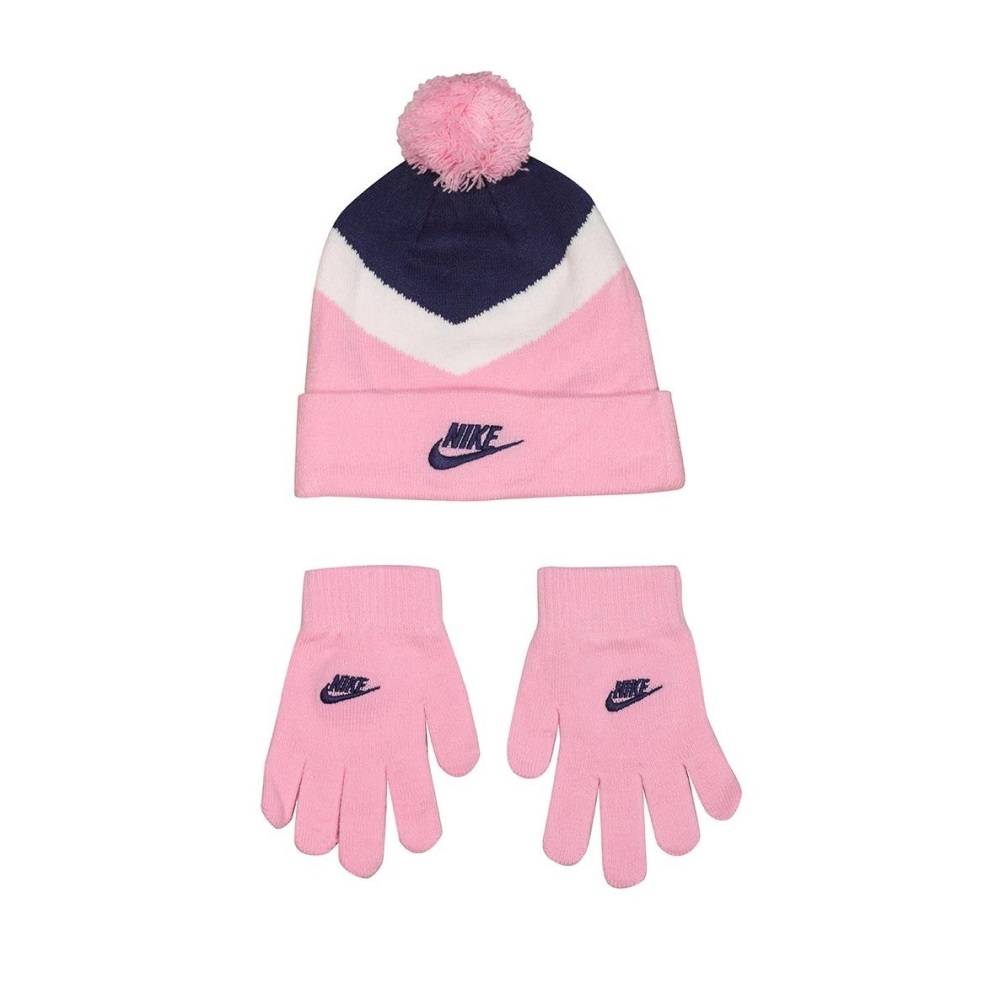 NIKE COLORBLOCK BEANIE GLOVE SET