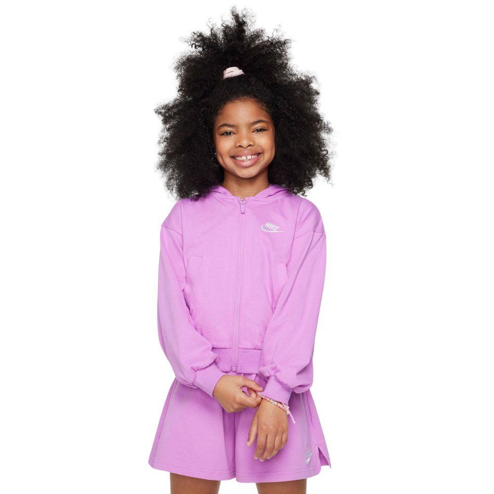 NIKE NSW GIRLS JERSEY FULL-ZIP HOODIE