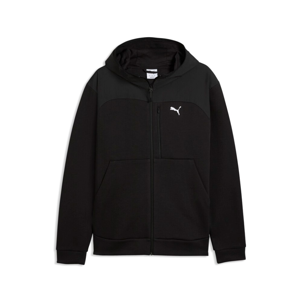 PUMA PUMATECH MATERIAL MIX FULL-ZIP HOODIE DK