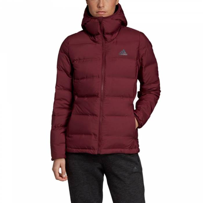 ADIDAS HELIONIC DOWN HOODED JACKET WOMENS