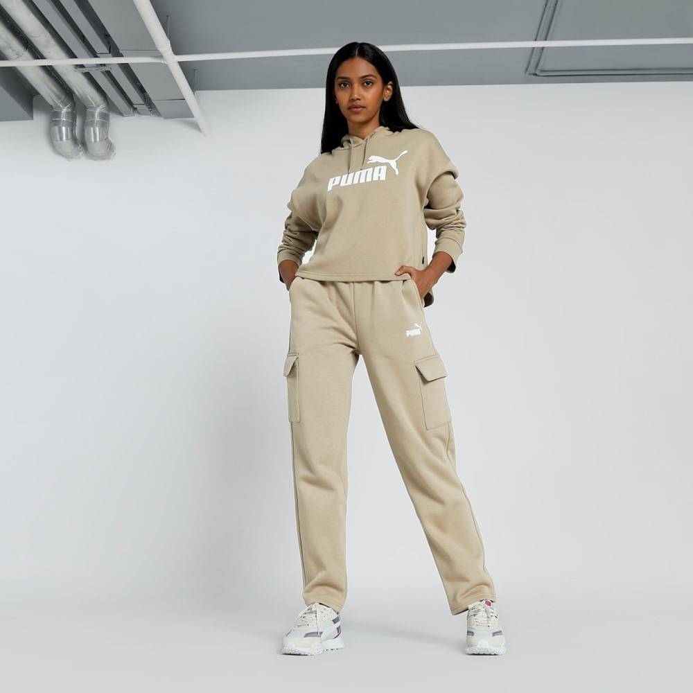 PUMA ESS CROPPED LOGO HOODIE FL