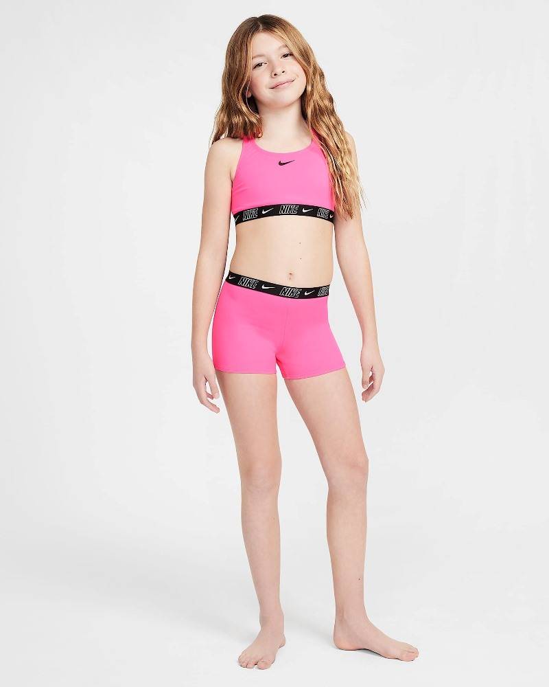 NIKE GIRLS LOGO TAPE RACERBACK BIKINI & SHORT SET