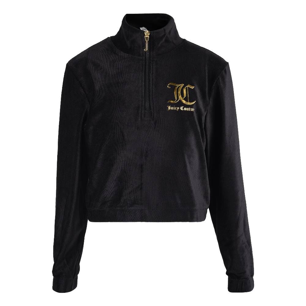 JUICY COUTURE GIRLS CORDUROY VELOUR  QUARTER ZIP
