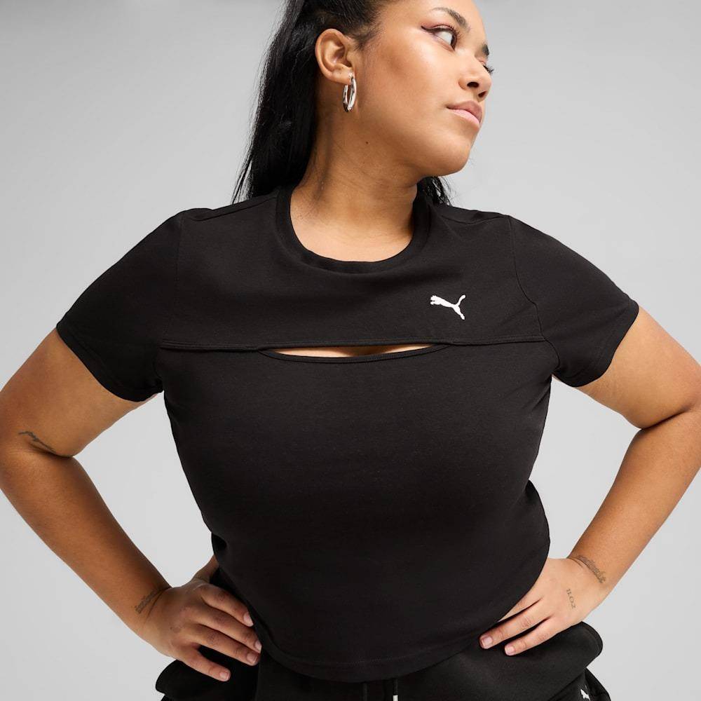 PUMA WARDROBE ESS CUT-OUT BABY TEE