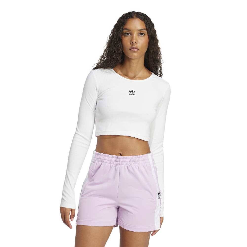 ADIDAS ORIGINALS ESSENTIALS RIB CROPPED LONGSLEEVE