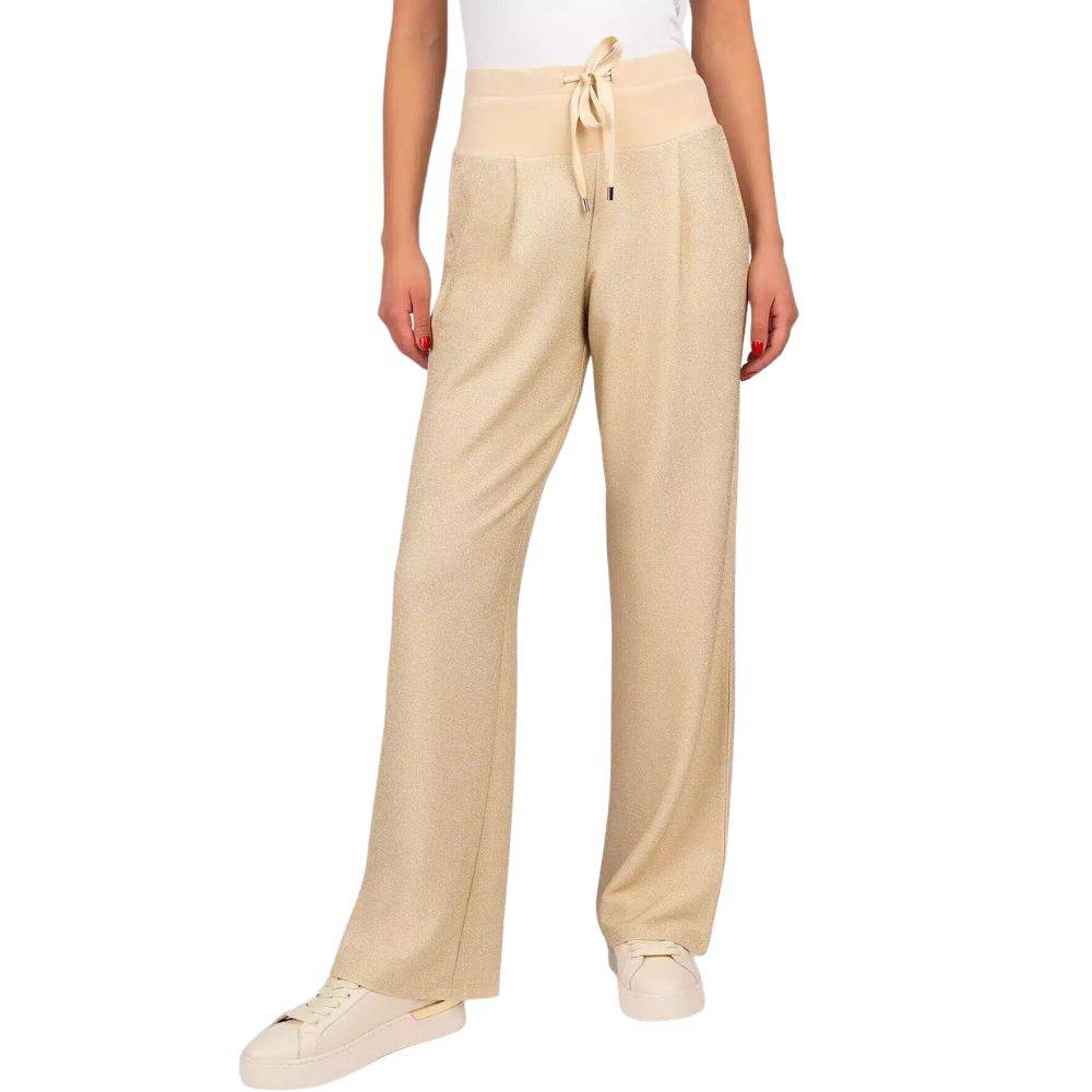 LIU JO WIDE LEG LUREX TROUSERS