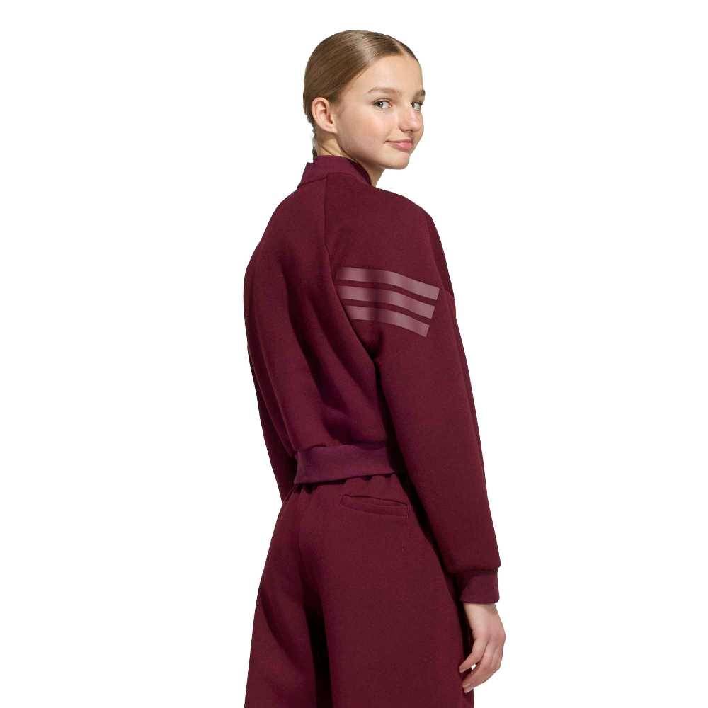 ADIDAS GIRLS FUTURE ICONS 3 STRIPES FULL ZIP TRACK TOP