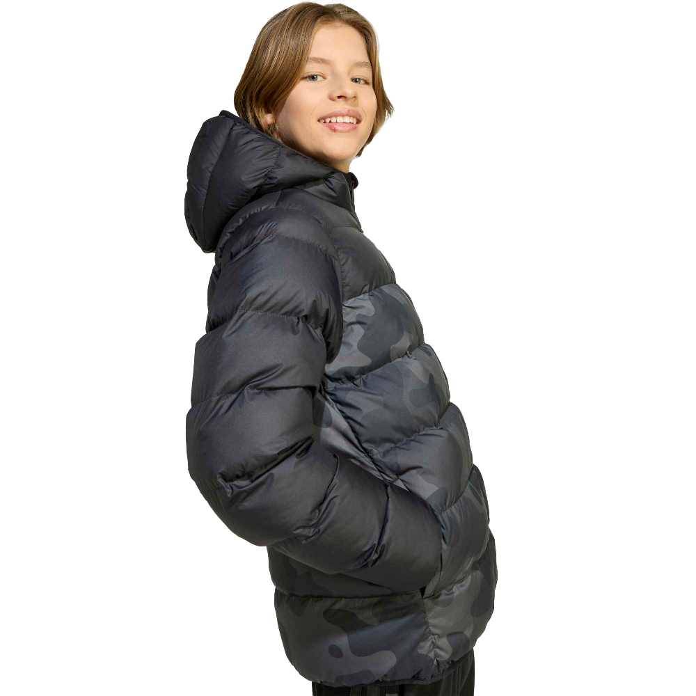 ADIDAS YOUTH SYNTHETIC DOWN ALLOVER PRINT JACKET