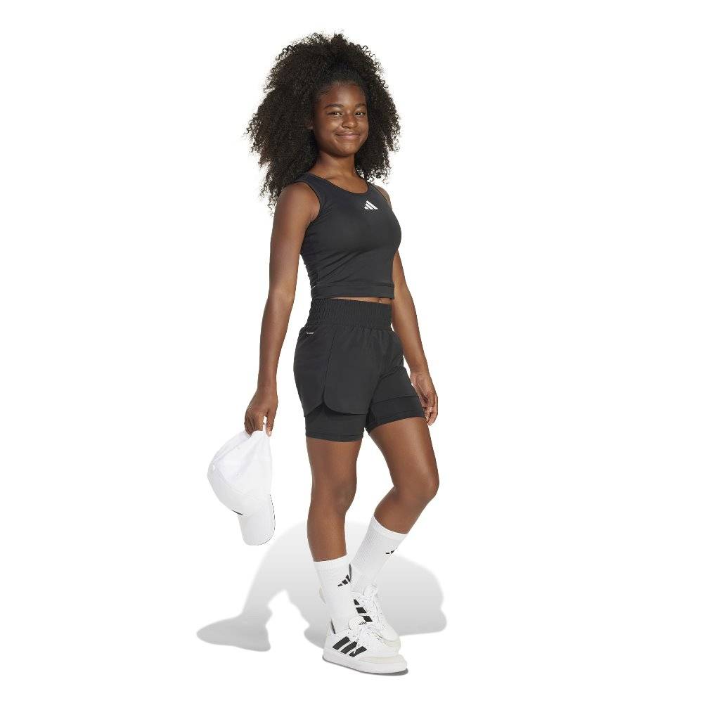ADIDAS GIRLS ALL SPORTS PACER NXT 2IN1 SHORTS