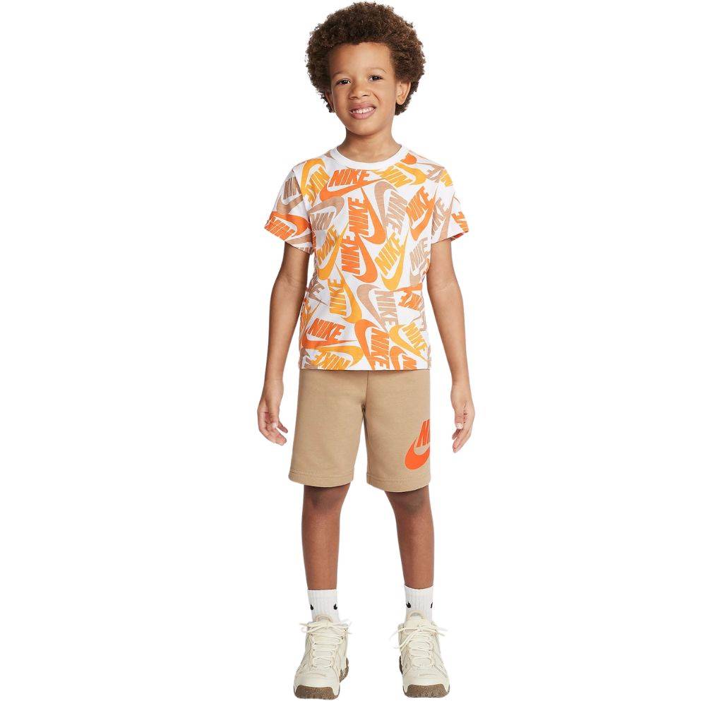 NIKE LITTLE KIDS NKB NSW TOSS AOP 2PC SHORT SET
