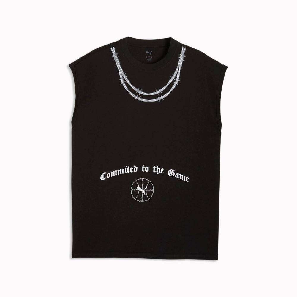 PUMA SWISH N' INK CUT OFF TEE