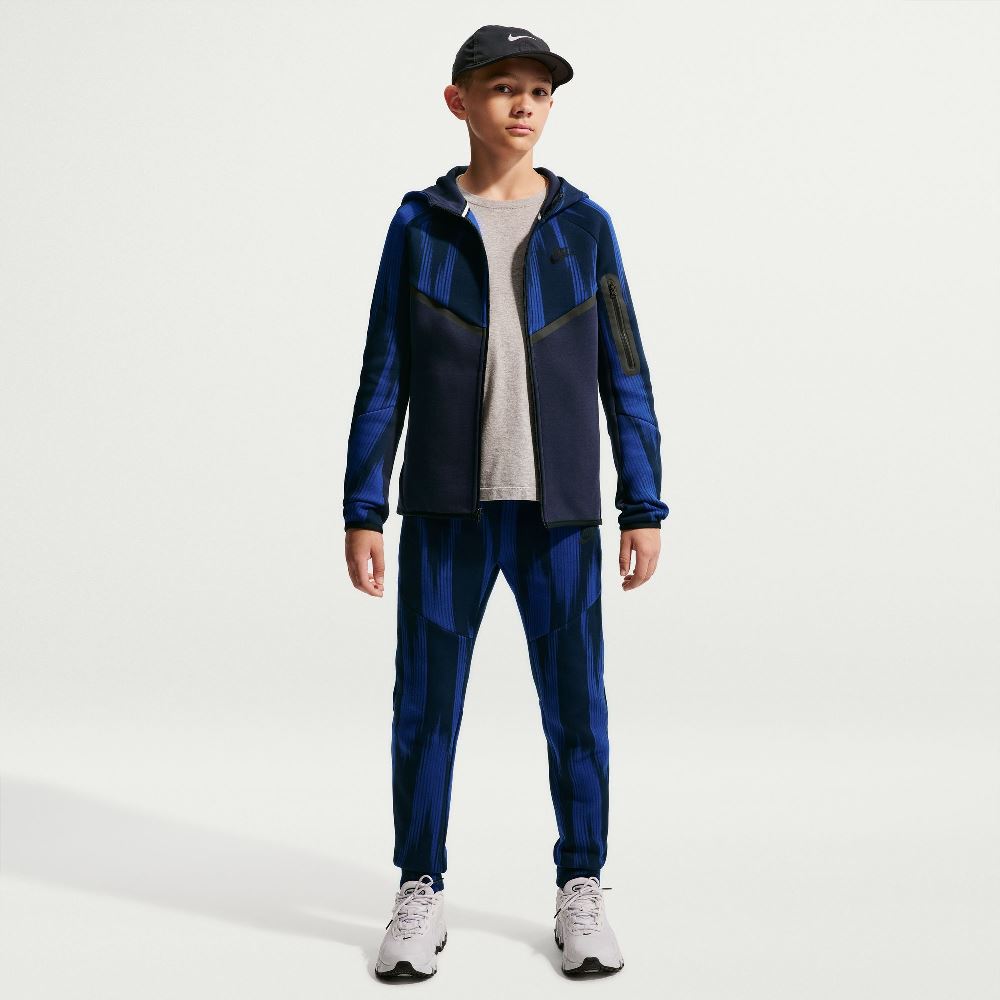 NIKE NSW KIDS TECH FLEECE AOP FZ HOODIE