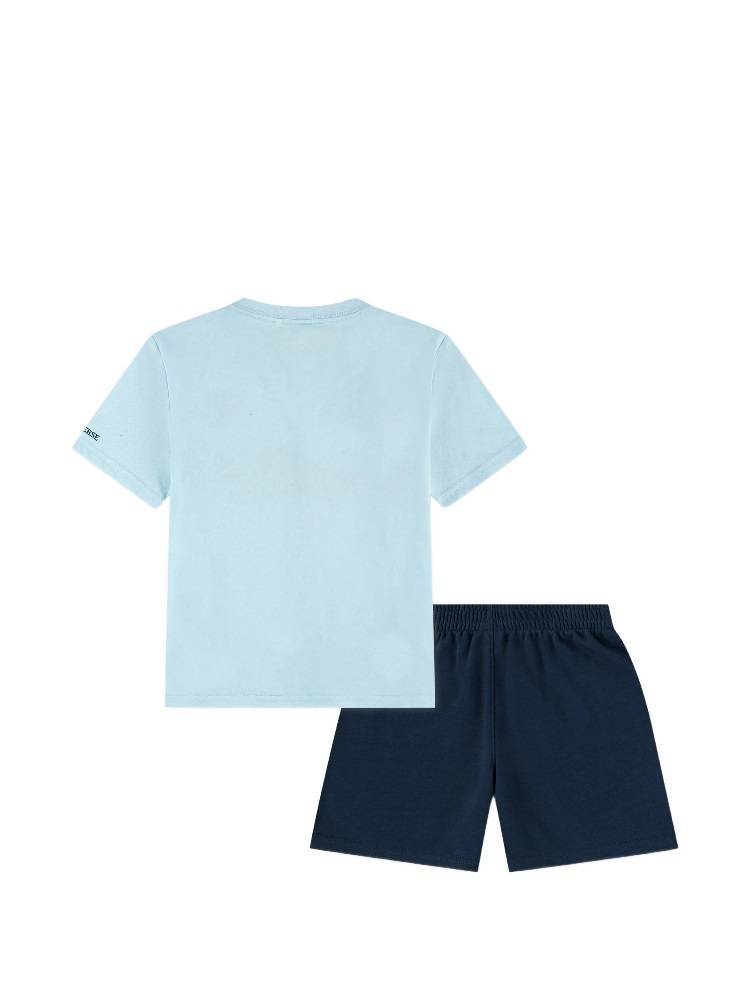 CONVERSE LITTLE BOYS MULTI HIT GFX SHORT SET