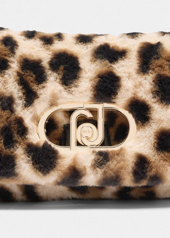 LIU JO MEDIUM ANIMAL-PRINT LAPUFFY BAG