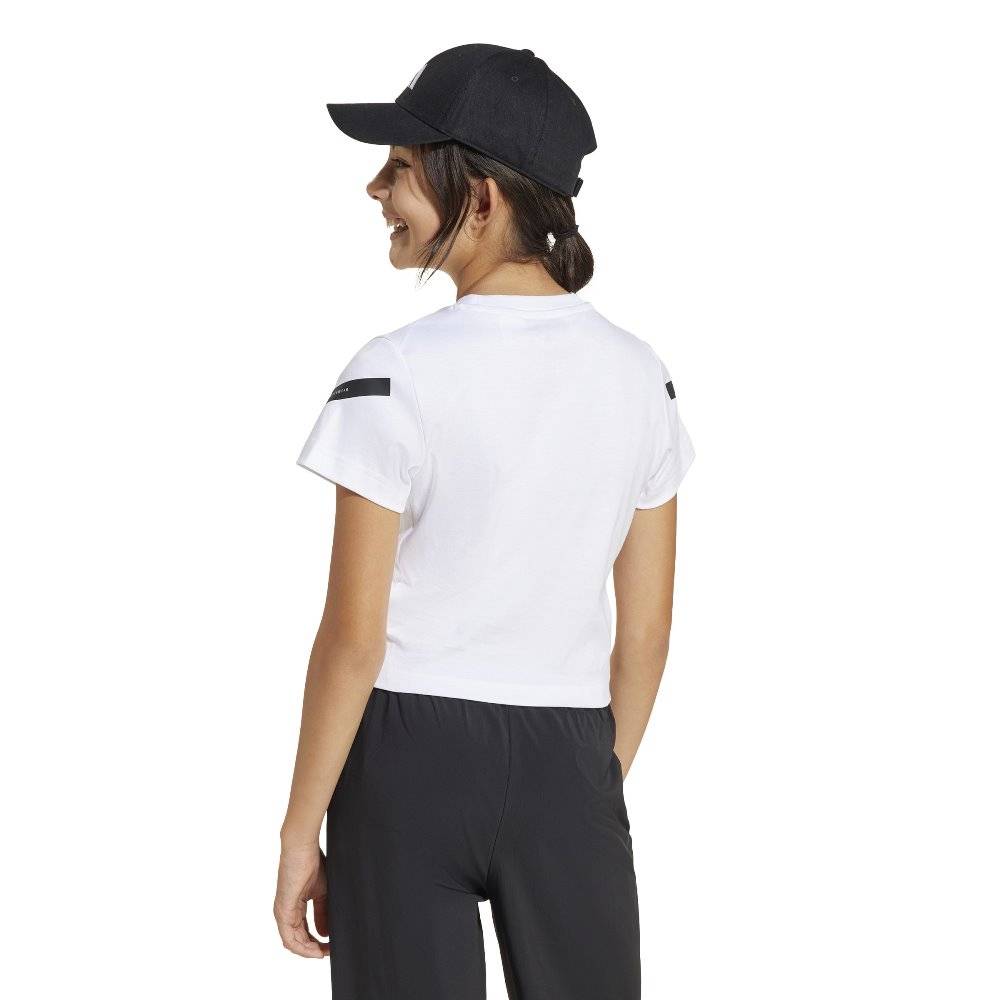 ADIDAS GIRLS Z.N.E. FITTED CROPPED TEE