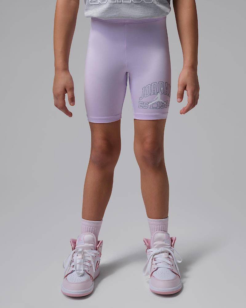 NIKE JORDAN LITTLE GIRLS BOXY TEE BIKE SHORT SET