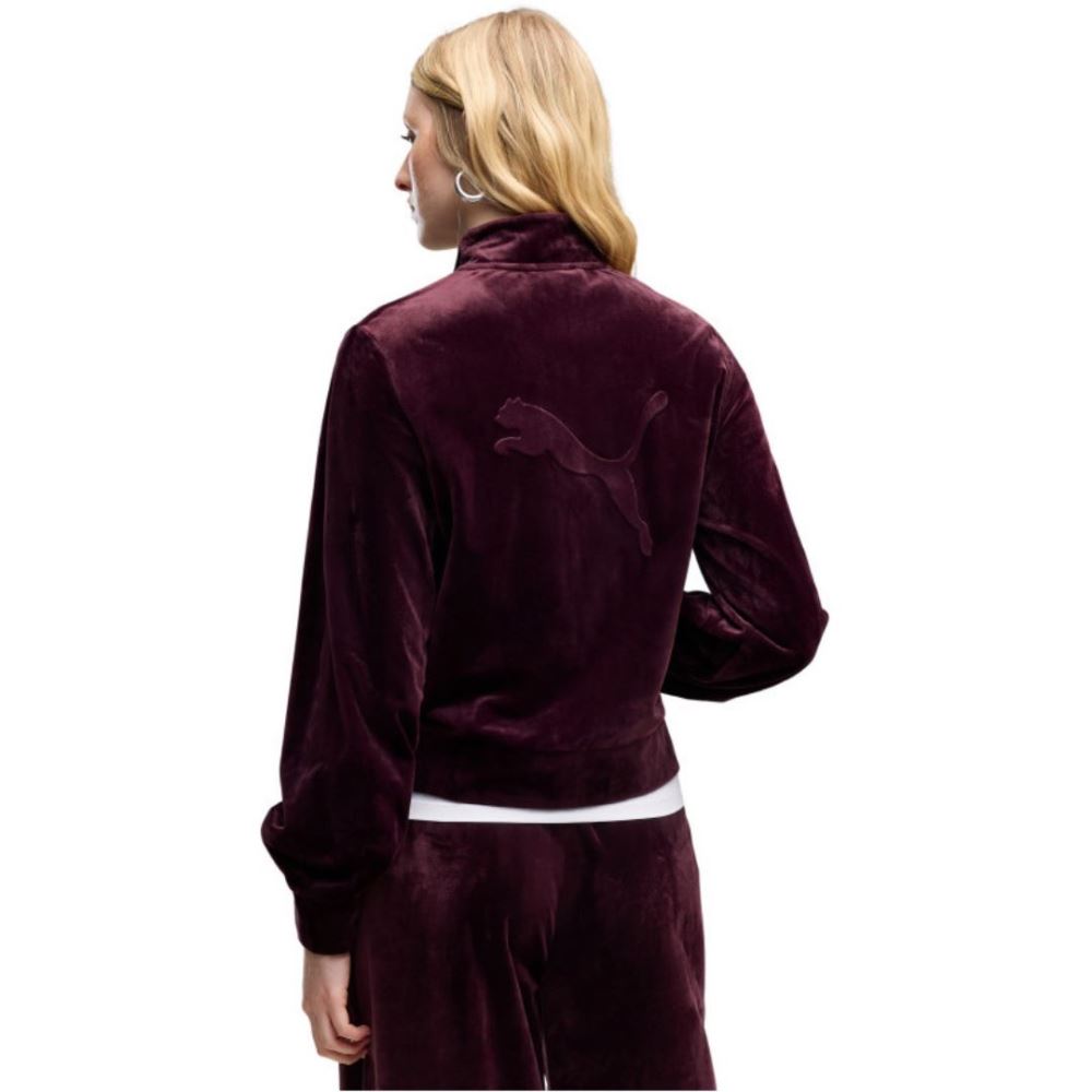 PUMA ESS ELEVATED VELOUR TRACKJACKET