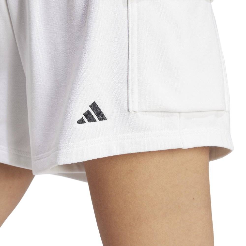 ADIDAS ESSENTIALS SMALL LOGO FRENCH TERRY CARGO SHORTS