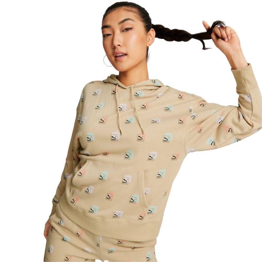 PUMA BRAND LOVE ALL-OVER-PRINT HOODIE