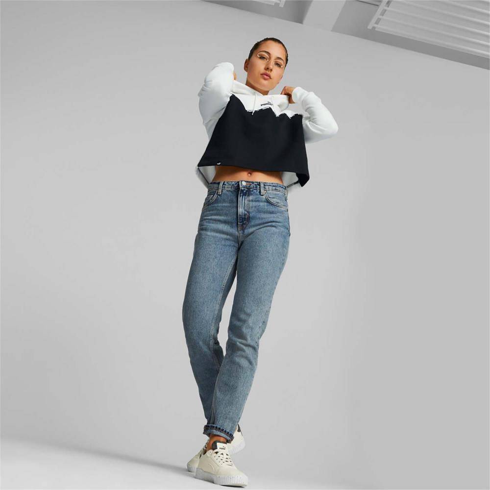 PUMA POWER TAPE WOMENS FLEECE HOODIE