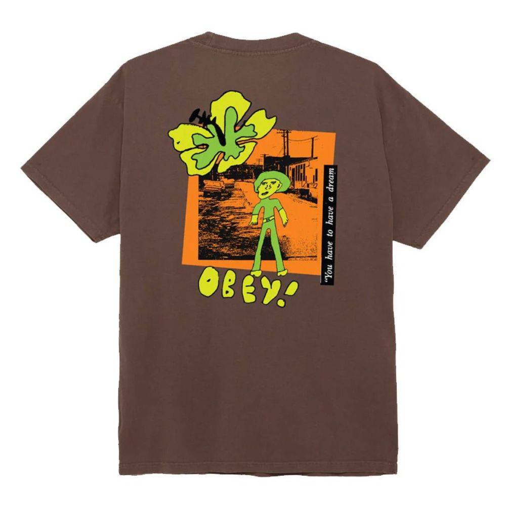 OBEY YOU HAVE TO HAVE A DREAM CLASSIC PIGMENT TEE