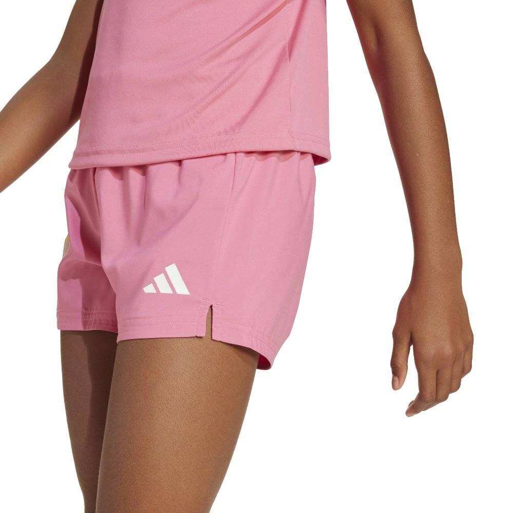 ADIDAS GIRLS TRAIN ESSENTIALS FLOWER PRINT SHORT