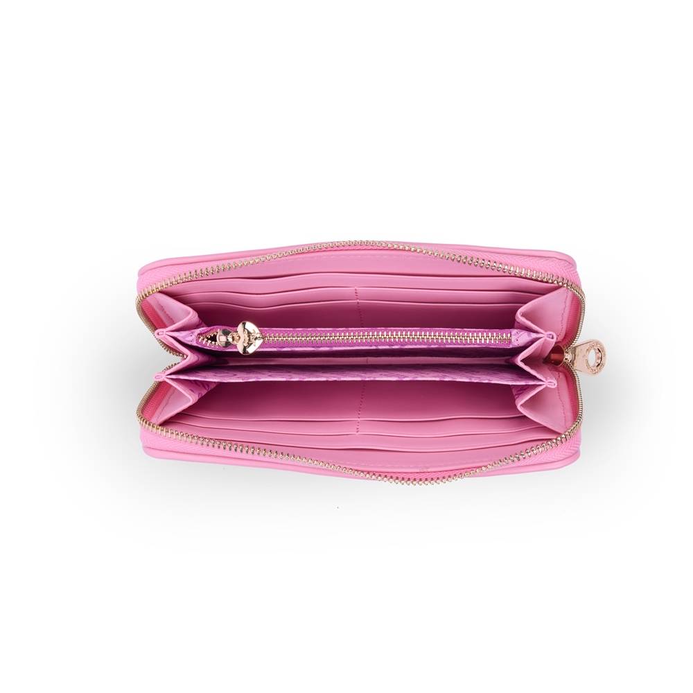 JUICY COUTURE CANDY LARGE ZIP WALLET WITH WRIST STRAP