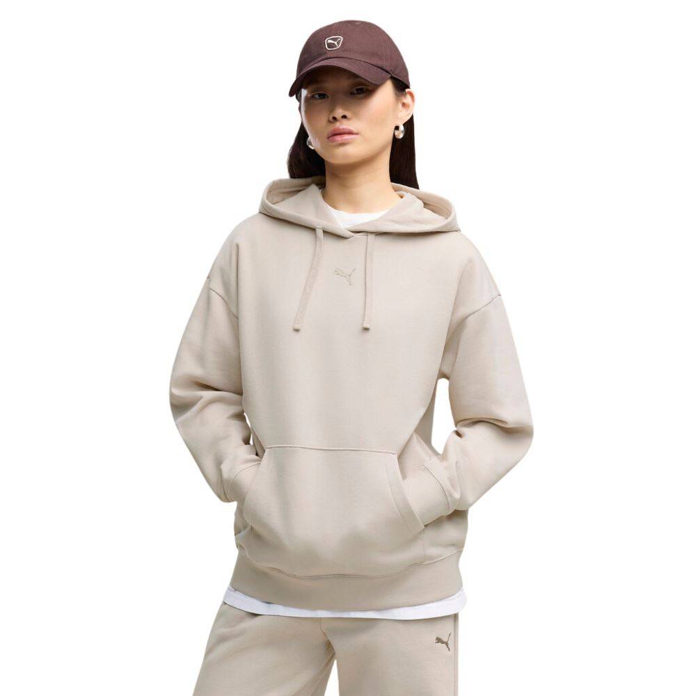 PUMA ESS CENTERED CAT LOGO RELAXED HOODIE FL