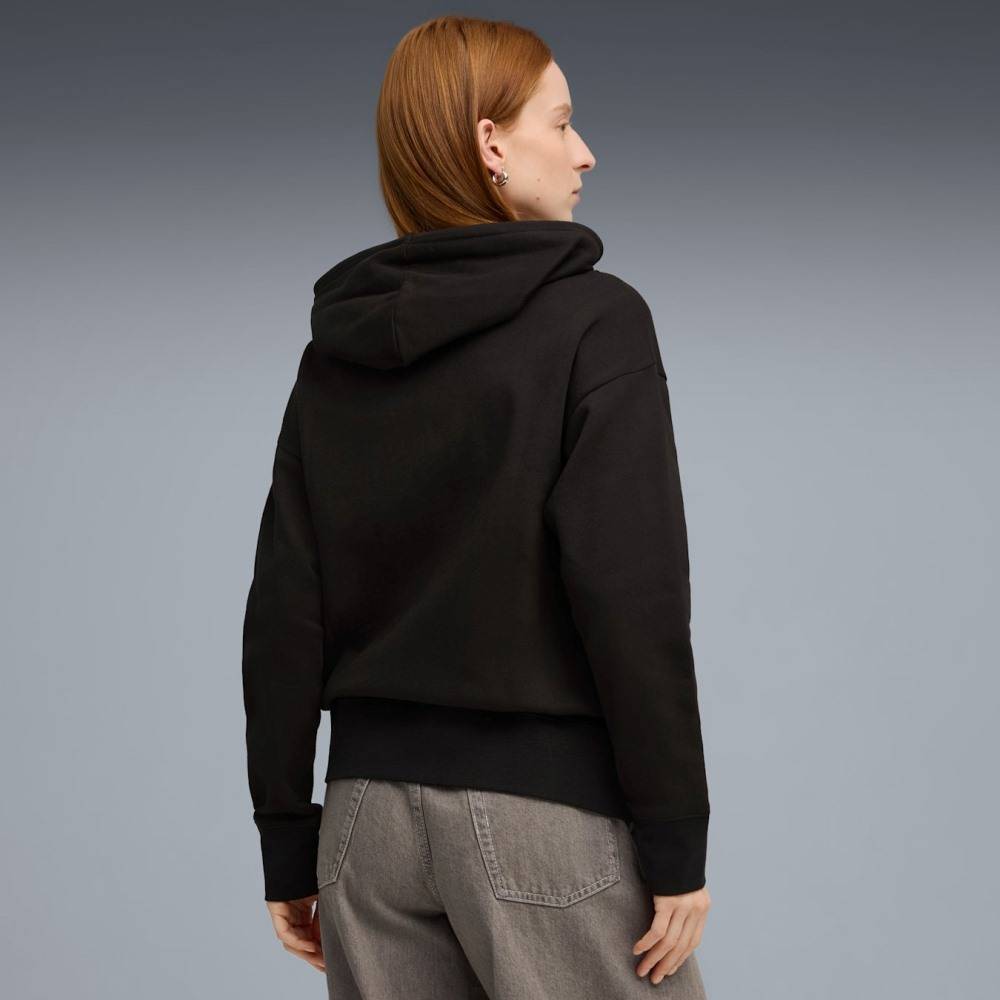 PUMA HER RELAXED FULL-ZIP HOODIE FL