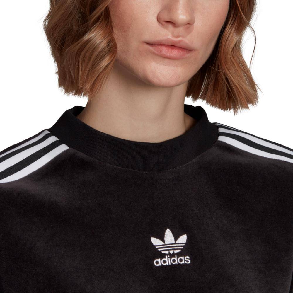 ADIDAS FLARED SLEEVE VELOUR SWEATSHIRT WOMENS