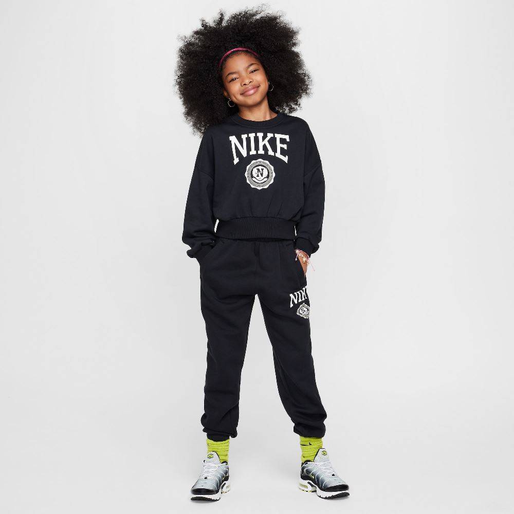 NIKE NSW GIRLS FRENCH TERRY CREW SWEATSHIRT