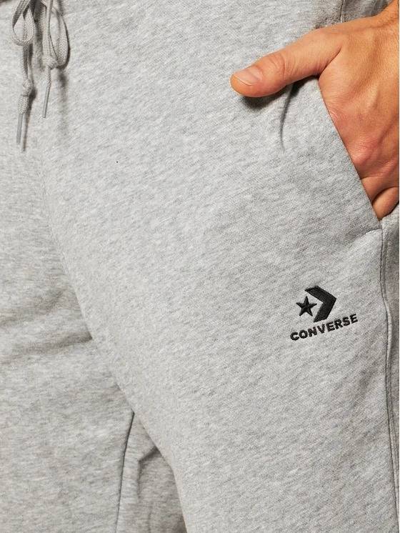 CONVERSE EMBROIDERED FRENCH TERRY PANTS