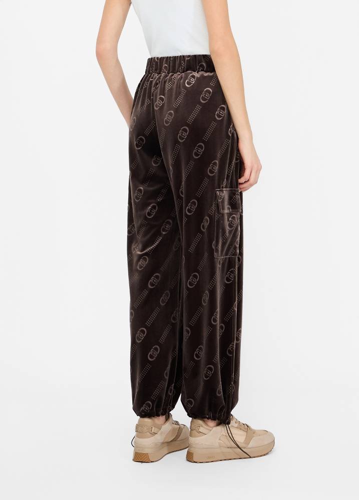 LIU JO CHENILLE JOGGING PANTS