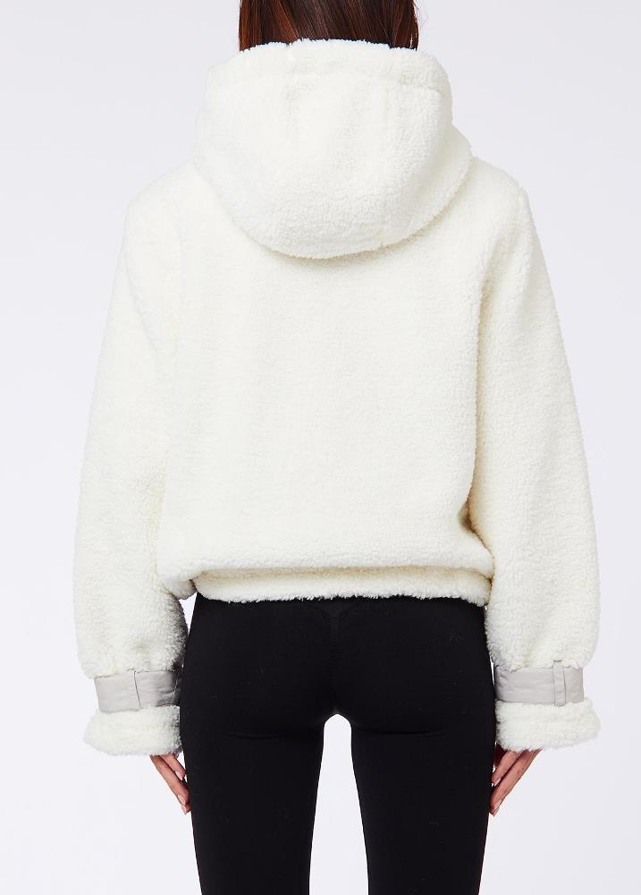LIU JO HOODED FAUX-FUR JACKET