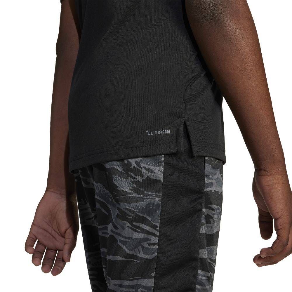 ADIDAS YOUTH TRAIN ESSENTIALS CAMO PRINT T-SHIRT
