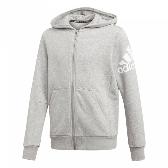 ADIDAS BOYS MUST HAVES BADGE OF SPORTS FZ HOODIE