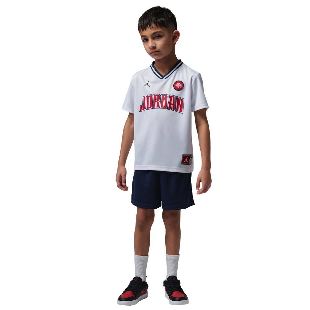 NIKE JORDAN LITTLE BOYS MJ SPORT JERSEY MESH SHORT SET