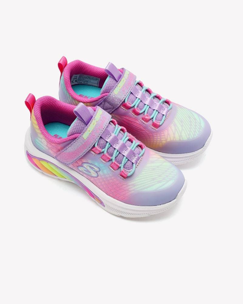SKECHERS RAINBOW CRUISERS: RAINBOW REFLECTIN GIRLS SHOES