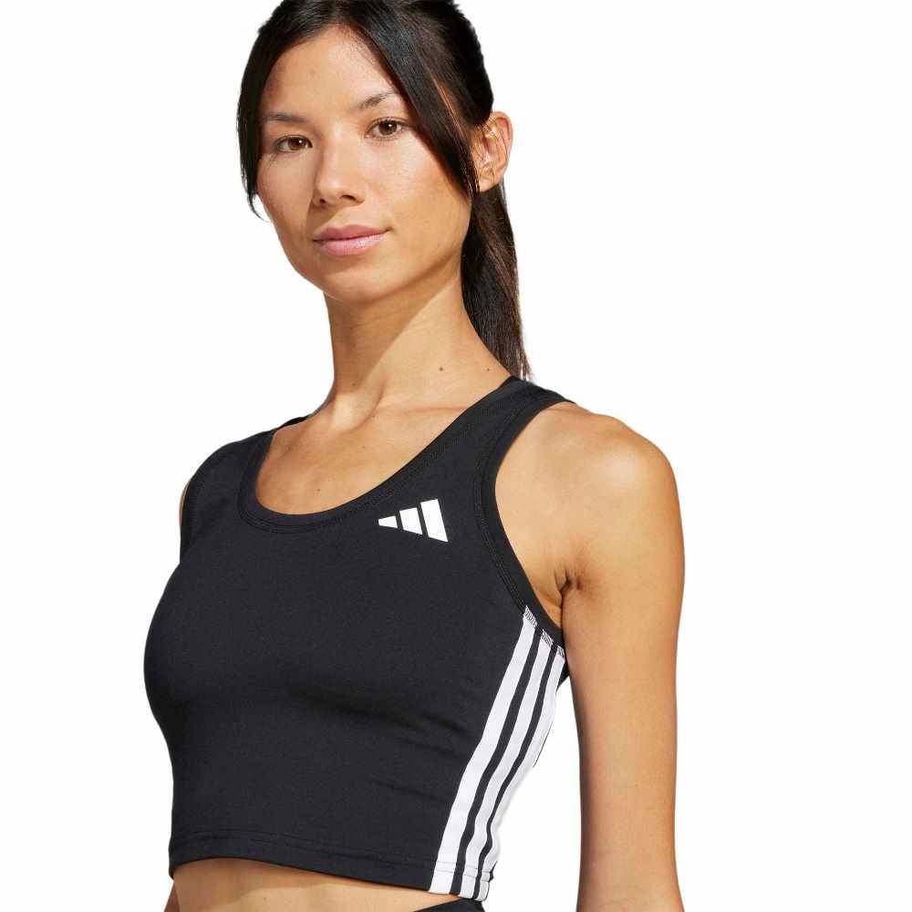 ADIDAS WORKOUT ESSENTIALS 3-STRIPES CROPPED TANK TOP
