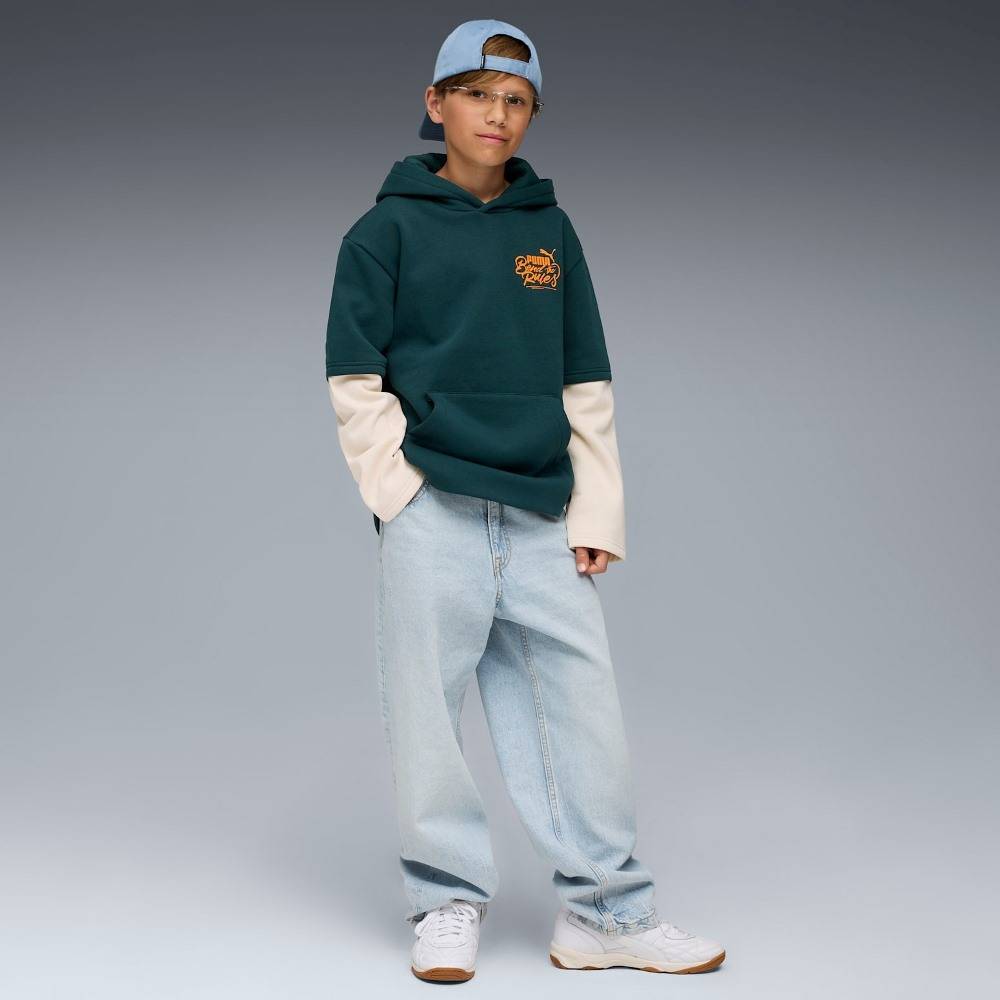 PUMA MID90S LAYERED HOODIE FLEECE B