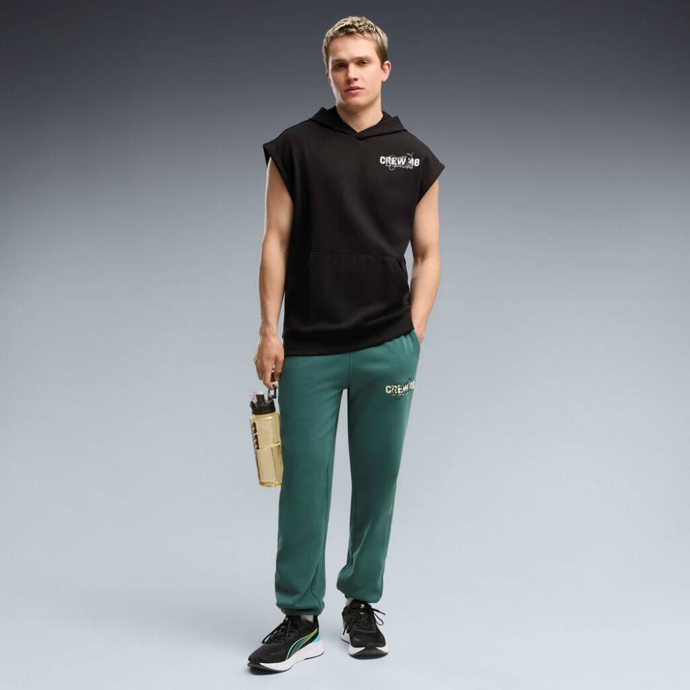 PUMA M PUMA CREW FRENCH TERRY SLEEVELESS HOODIE