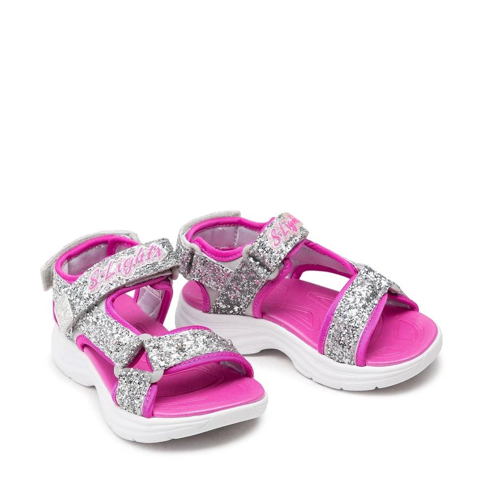 SKECHERS GIRLS GLITTERY GLAM SANDALS