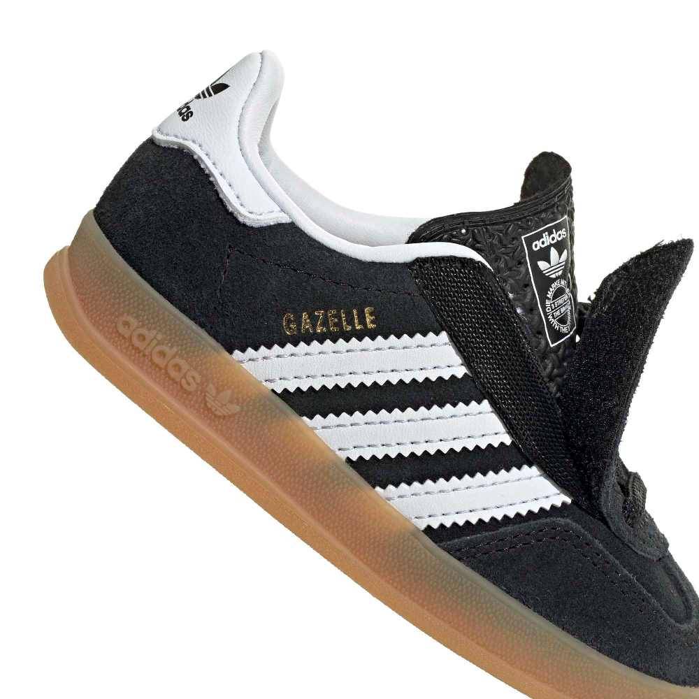 ADIDAS ORIGINALS INFANT GAZELLE INDOOR COMFORT CLOSURE ELASTIC LACE SHOES