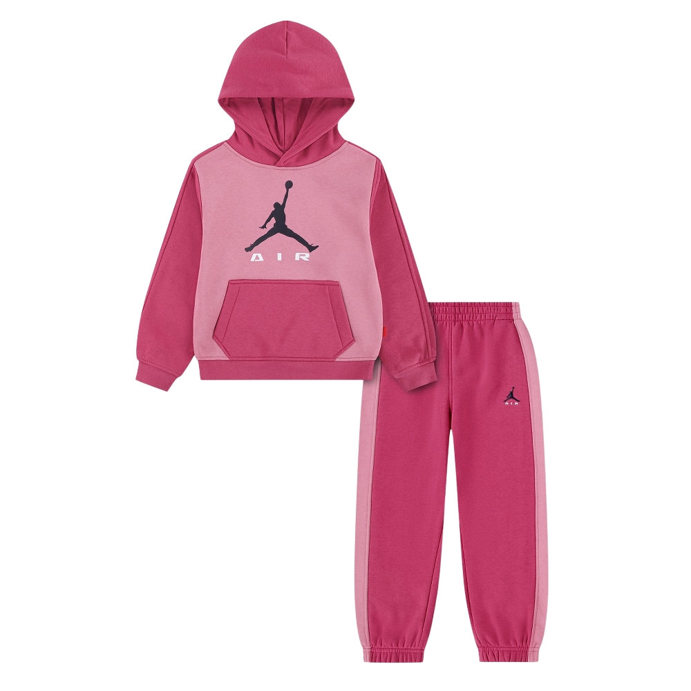 NIKE JORDAN LITTLE KIDS MJ AIR HBR HOODIE SET