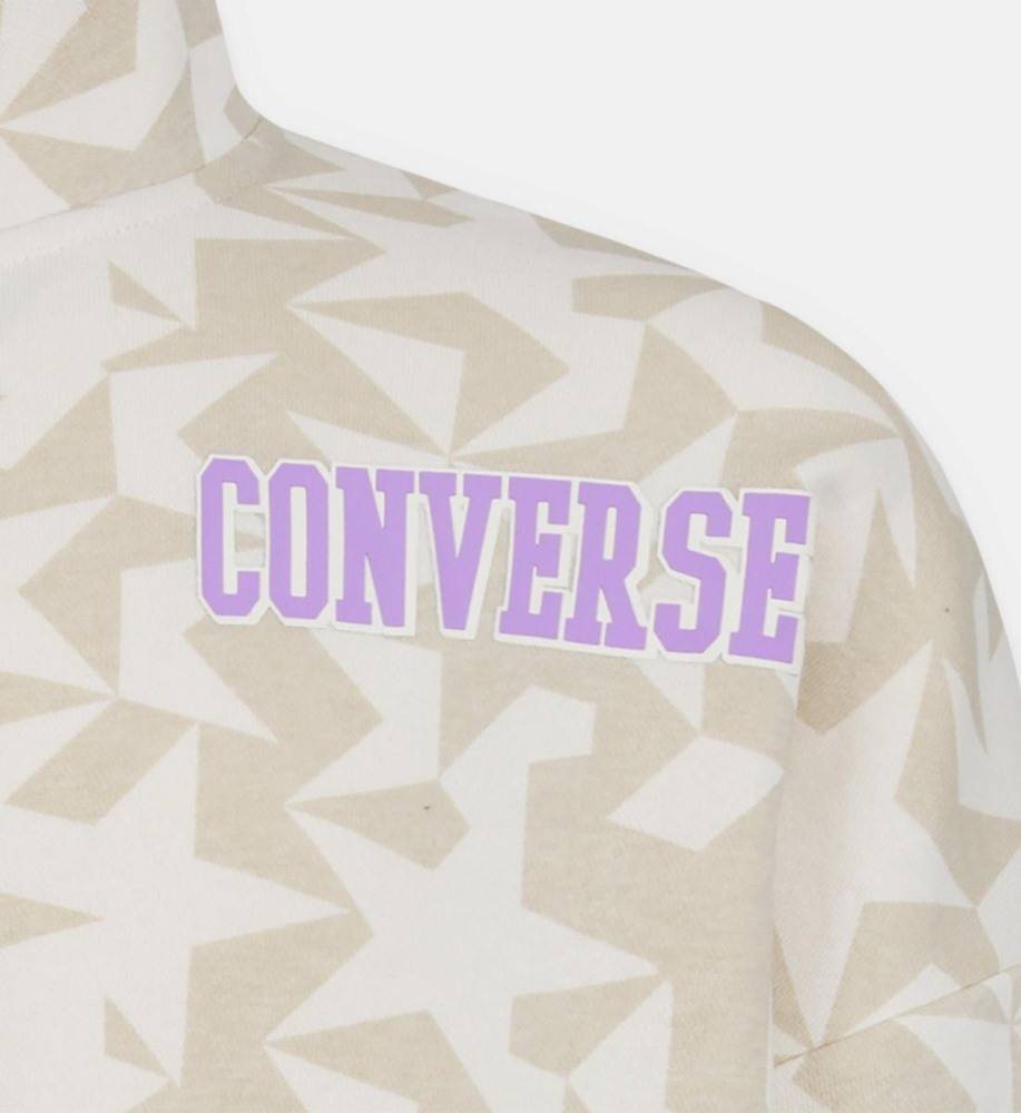 CONVERSE YOUTH HALF ZIP PRINTED CREW