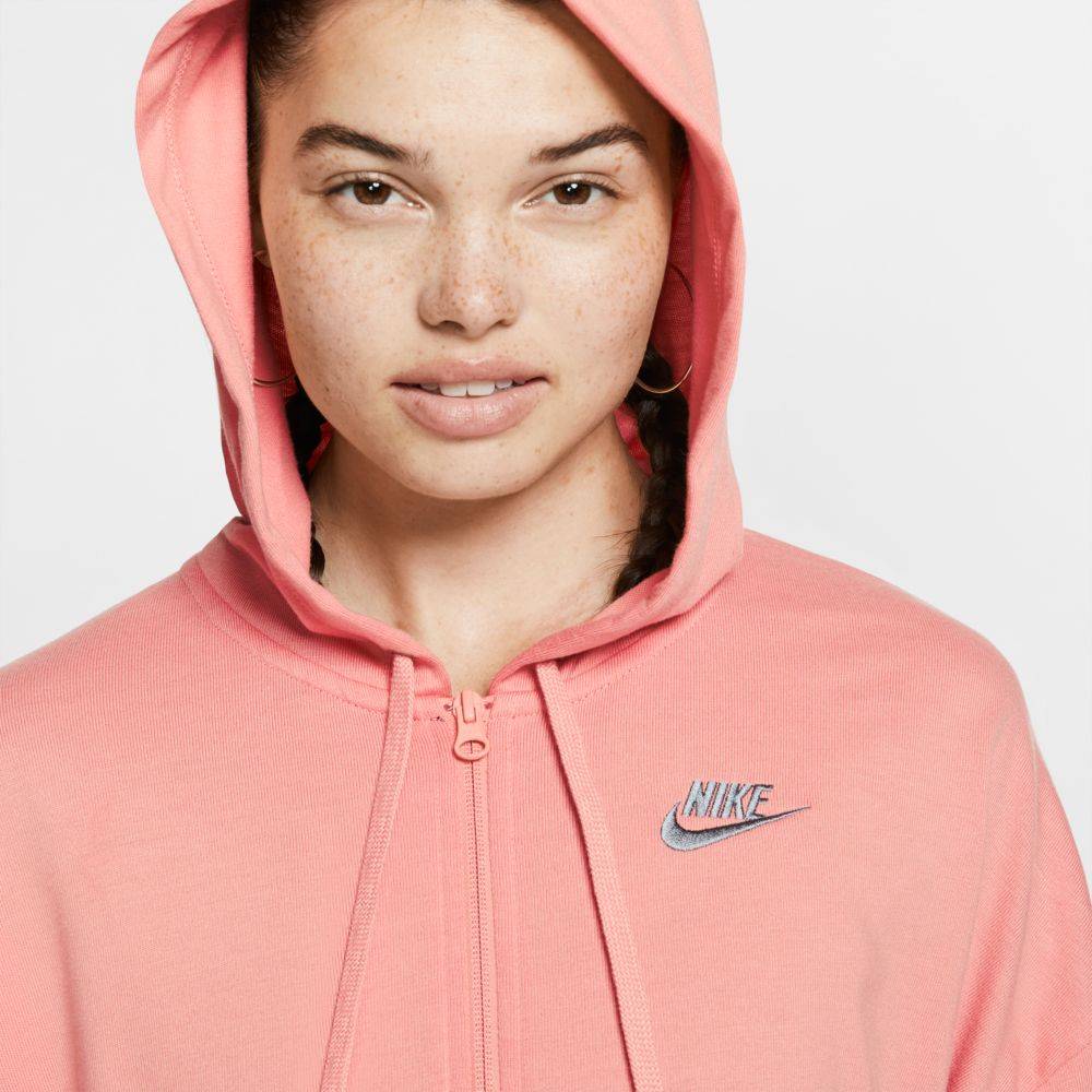NIKE SPORTSWEAR JERSEY FULL ZIP HOODIE WOMENS