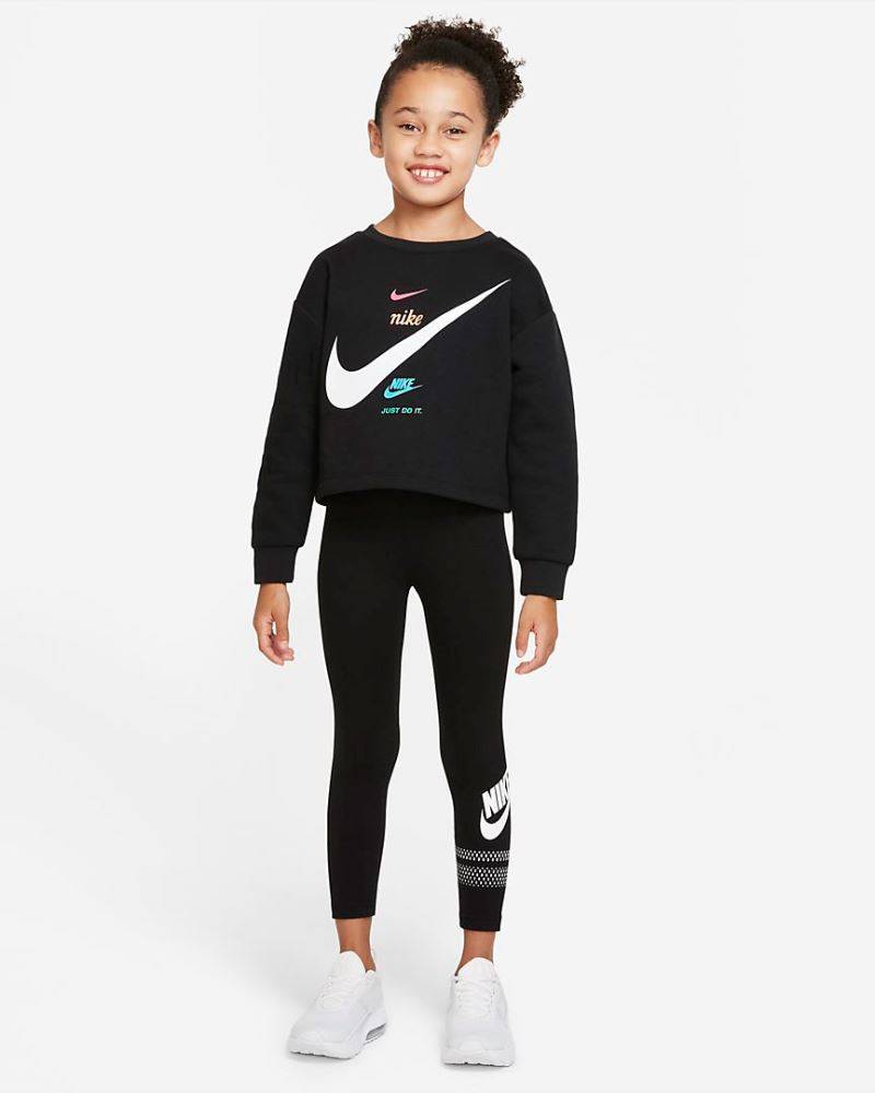 NIKE LITTLE GIRLS FLEECE BOXY CREW