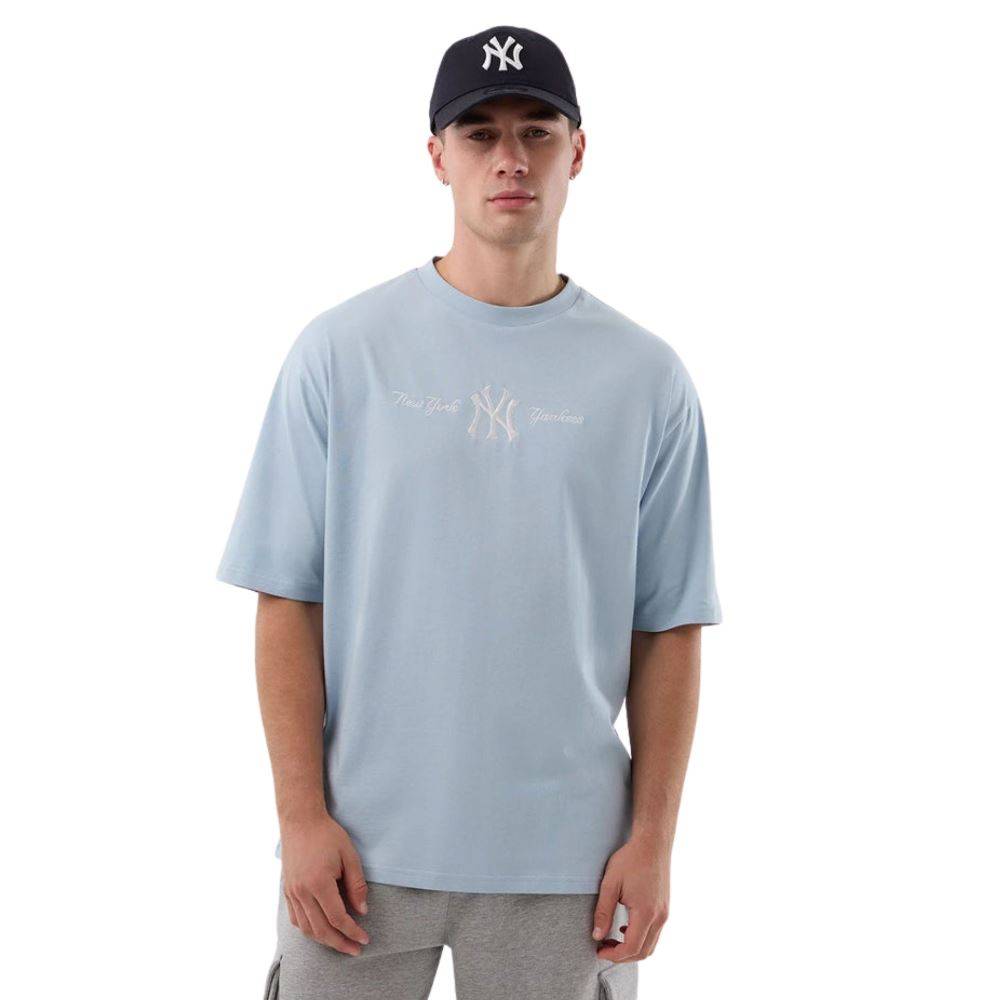 NEW ERA MLB SCRIPT OVERSIZED TEE NEW YORK YANKEES