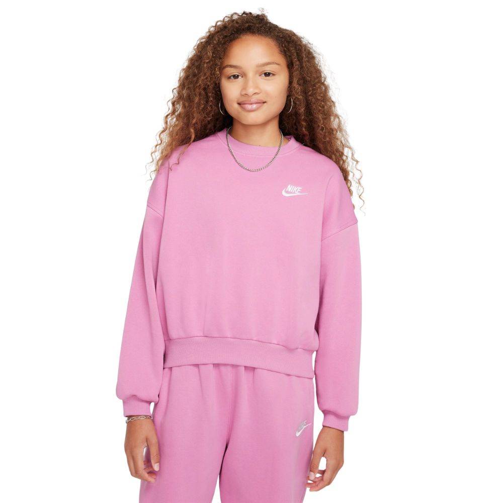 NIKE GIRLS NSW FLEECE BOXY CREW-NECK