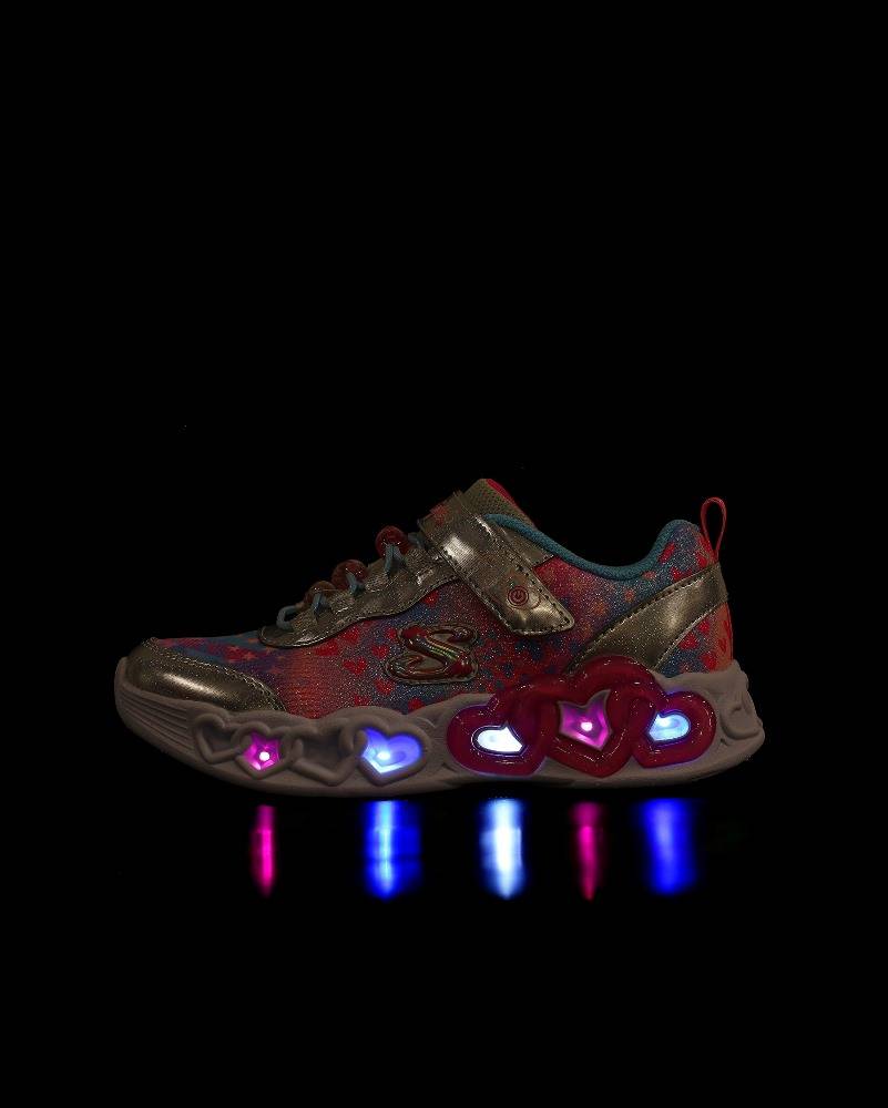 SKECHERS INFINITE HEART LIGHTS: HEART JEWELS INFANT GIRLS SHOES